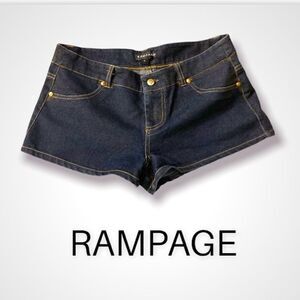 𝅺: : RAMPAGE Low Rise “Shimmer” Denim Shorts : :